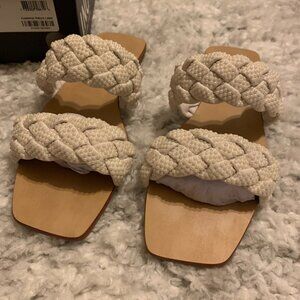 Women's I.N.C. Petria 2 White Pearl Sandals, size 7